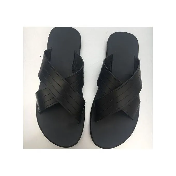 Fashionable Men's Leather Palm - Black