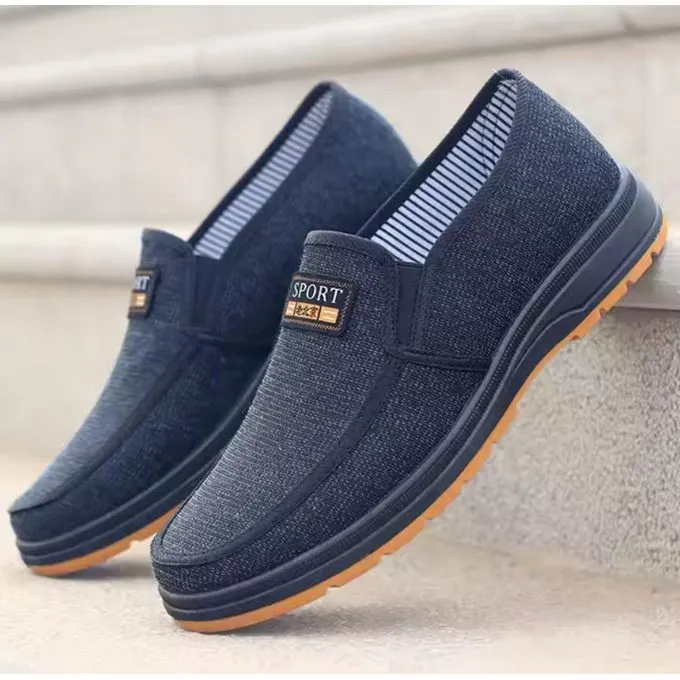 Men'S Mens Lightweight Shoes - Casual Athletic Sneakers - Black Canvas